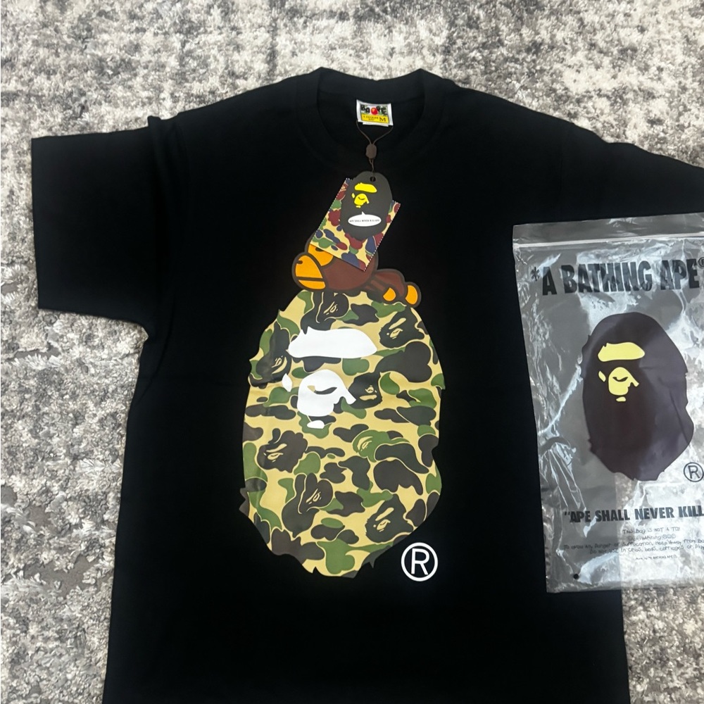 Bape Black Camo Graphic Tee